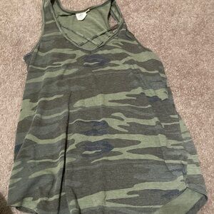 White Crow Camo Green Women's Tank Top
